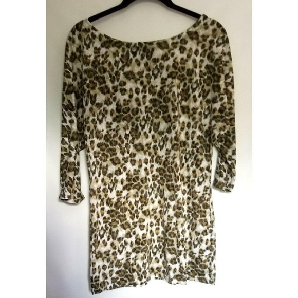 Inc Leopard Print Blouse Size Small S Internationa - Picture 2 of 5